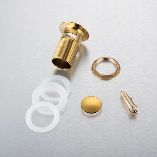 Korek do umywalki Złoty Automatyczny Umywalkowy Klik-Klak z Przelewem na Arena.pl