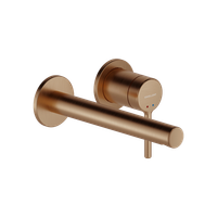 PI bateria umywalkowa podtynkowa komplet, miedziany szczotkowany