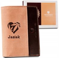 Eleganckie portfele personalizowane + TWÓJ NAPIS