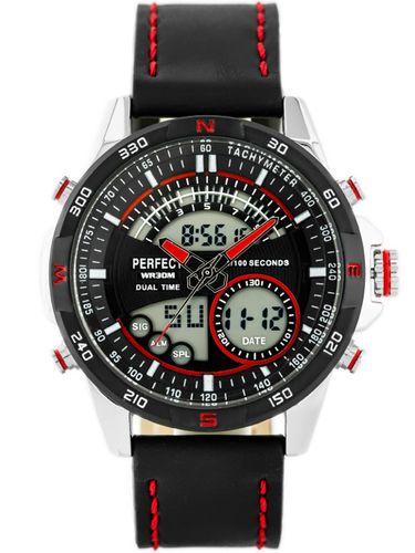 PERFECT - A8009 (zp258c) - silver/red na Arena.pl