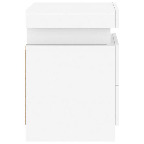 Szafka nocna z oświetleniem LED, biała, 35x39x55 cm na Arena.pl