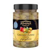 Athina Oliwki zielone z nadzieniem z pasty o smaku paprykowym 300 g
