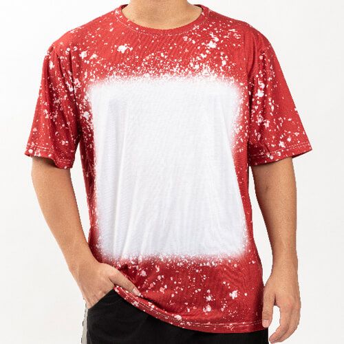 Koszulka Cotton-Like Bleached Starry Red do sublimacji M zdjęcie 4