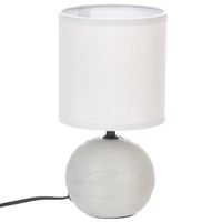 Lampka stołowa Timeo szara Matowa 25 cm dekoracyjna do sypialni do salonu