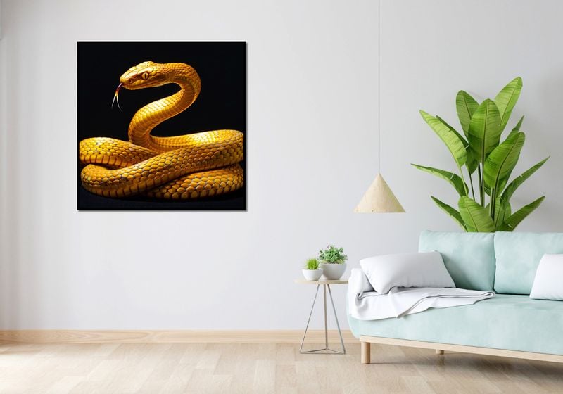Plakat 100x100cm Złoty Wąż zdjęcie 4