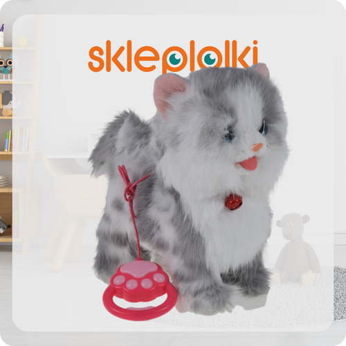 KOTEK INTERAKTYWNY NA SMYCZY MIAUCZY CHODZI GRA DLA DZIECKA NA PREZENT na Arena.pl