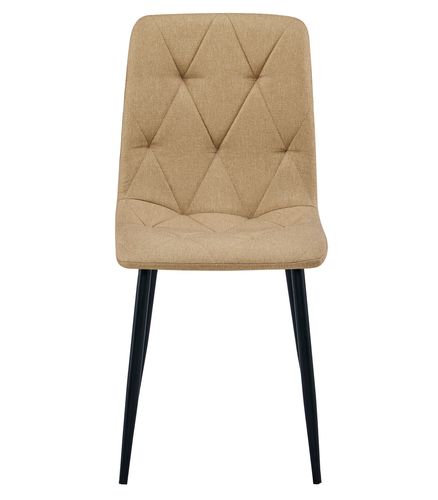 Krzesło LIBRA - brąz materiał / nogi czarne x 1 na Arena.pl