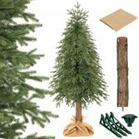 ŚWIERK NATURALNY NA PNIU DELUX PE 220 cm CHOINKA SZTUCZNA gęsta jak żywa
