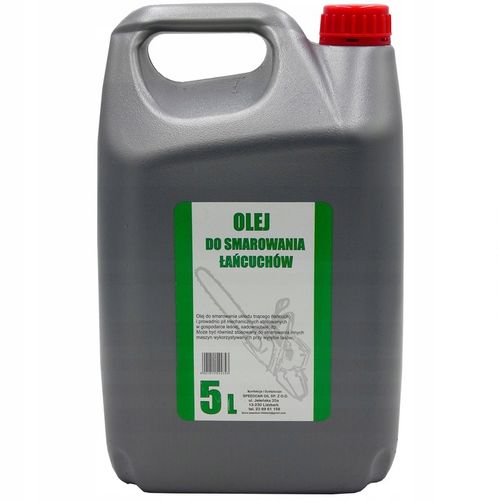 Olej SMAROWANIA łańcucha PROWADNIC PIŁY 5L pilarz PILARKI KONSERWACJI na Arena.pl