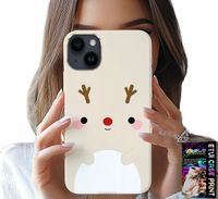 ETUI DO IPHONE 15 PLUS - RENIFEREK, RENIFER, ŚWIĄTECZNE WZORY