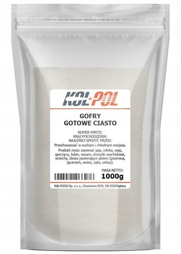 CIASTO NA GOFRY 2,5kg Gotowa mieszanka do gofrów chrupiące szybkie na Arena.pl