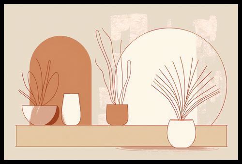 Plakat 60x40cm Widok Roślin na Arena.pl