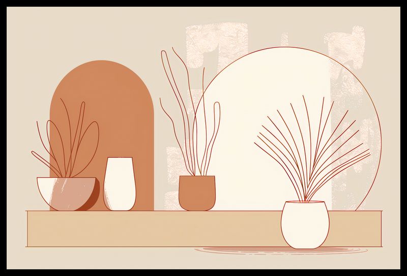 Plakat 60x40cm Widok Roślin zdjęcie 2