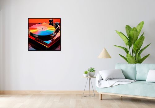 Plakat 70x70cm Wibracje Retro Winyli na Arena.pl