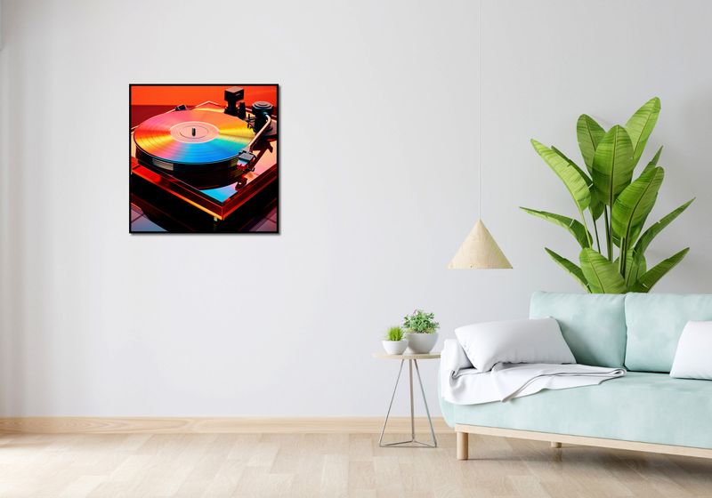 Plakat 70x70cm Wibracje Retro Winyli zdjęcie 4