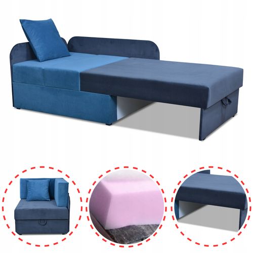 Narożnik dziecięcy Denis Duo rozkładany pojemnik łóżko dzieci materac kubuś na Arena.pl