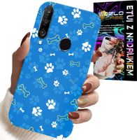 ETUI DO HUAWEI P30 LITE - ŁAPKI KOŚCI PIES PATROL WZORY DLA DZIECI