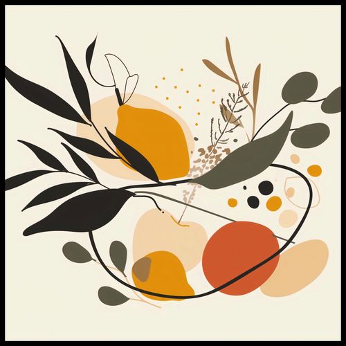 Plakat 100x100cm Botaniczny Wir na Arena.pl