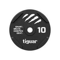 Obciążenie Olimpijskie Bumper Tiguar Czarne Gumowe 50 mm 10 kg
