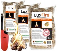 PODPAŁKA wełna drzewna do KOMINKA rozpałka pieca długo paląca 3kg