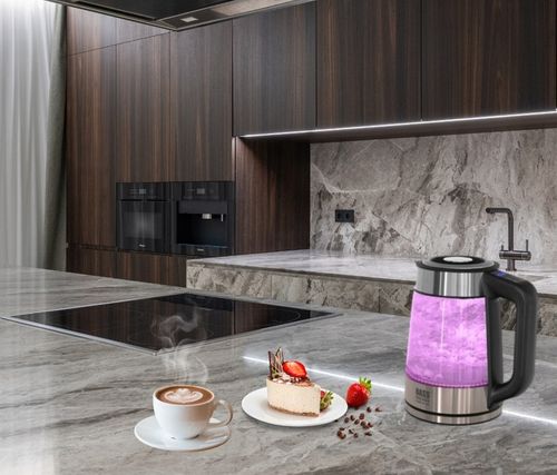 CZAJNIK ELEKTRYCZNY 1,7L 2200W REG TEMP 40-100°C SZKLANY BEZPRZEWODOWY na Arena.pl