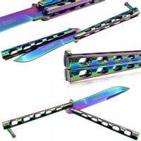 Kandar nóż Motylkowy Balisong Butterfly Rainbow