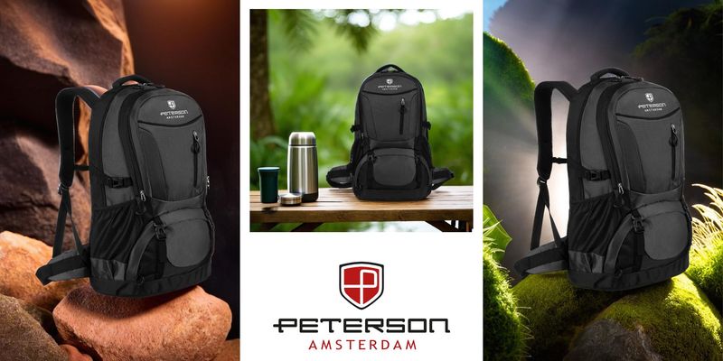 plecak ptn pwy-01-6232 black+gray zdjęcie 2