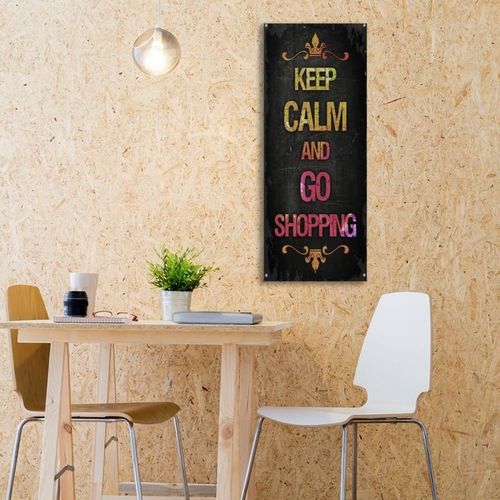 Deco Panel, Keep calm and go shopping 25x70 na Arena.pl
