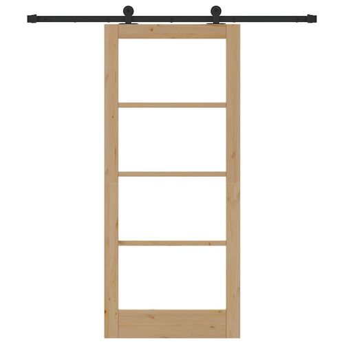 Drzwi Przesuwne ORKDAL Brązowy 86 x 198.5 cm Drewno i metal na Arena.pl