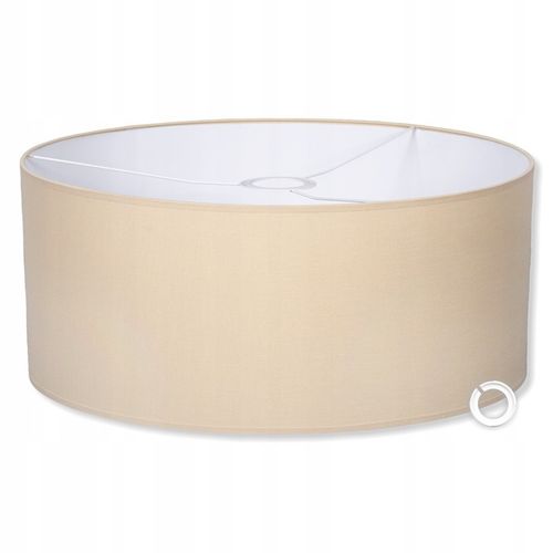 Abażur BEŻ do lampy wiszącej stojącej bawełna 40 cm Duży klosz na na Arena.pl