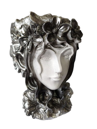 Doniczka MIKO popielata z ciemno-szarymi dodatkami na Arena.pl