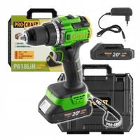 Wkrętarka Procraft zasilanie akumulatorowe 20 V PA18LiH-1B-C