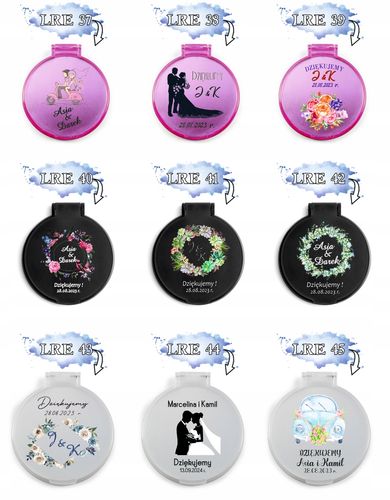 LUSTERKO personalizowane podziękowania dla gości ŚLUB WESELE wasze imiona na Arena.pl