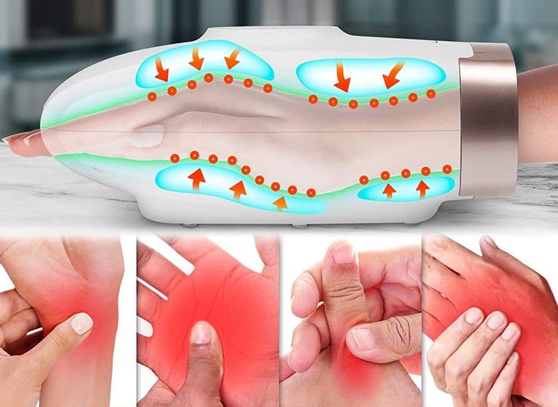 Masażer DŁONI ZIMNYCH RĄK NADGARSTKÓW 360 ° AKUPRESURA REHABILITACJA zdjęcie 10