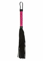 sportsheets whip czarny skorzany bicz do masażu 45 cm