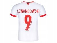 Koszulka piłkarska LEWANDOWSKI 9 Polska rozmiar 140