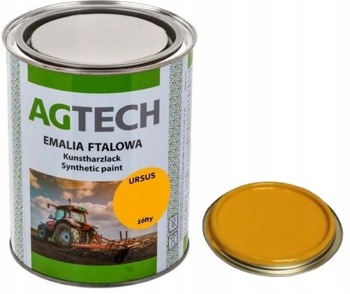 Farba żółta lakier żółty URSUS C-330 C-360 0,8L Szybkoschnąca Agtech na Arena.pl