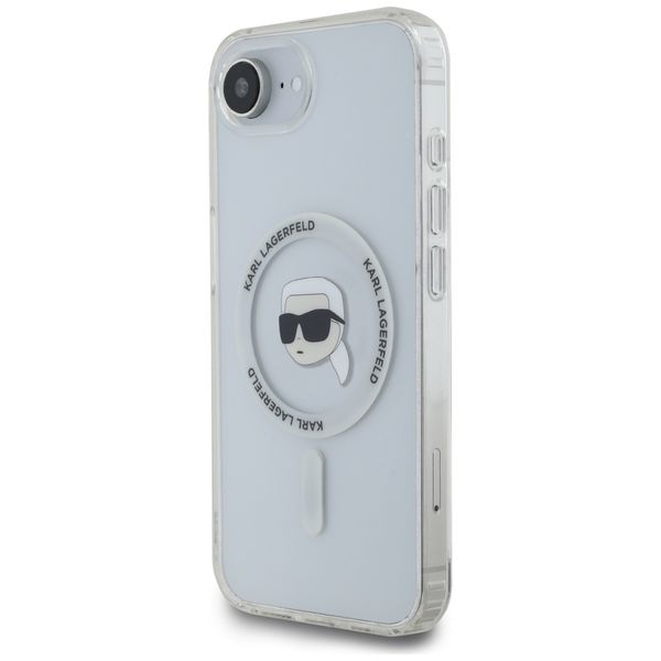 Etui Karl Lagerfeld do iPhone 16e, Biały, MagSafe zdjęcie 2