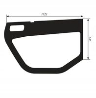 Szyba drzwi dolna Manitou MLT 523, 629, 630, 634