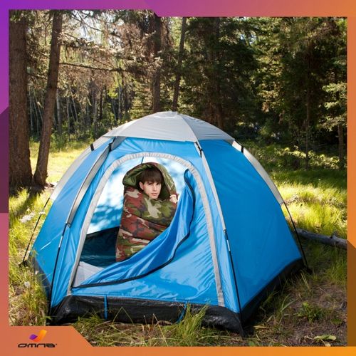 Śpiwór turystyczny dziecięcy dla dorosłych dziecka pod namiot ciepły kaptur na Arena.pl