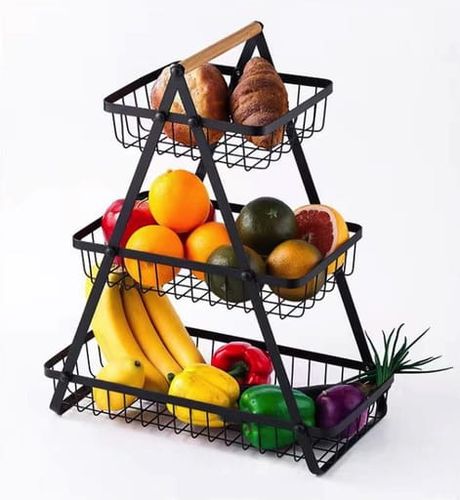 Kosz organizer stojak na owoce warzywa 3 piętrowy patera loft uniwersalny na Arena.pl