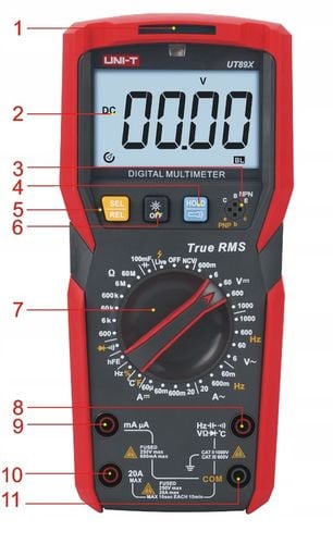 Miernik multimetr UT89XD PRĄDU 20A NAPIĘCIA AC DC do 1000V NCV na Arena.pl