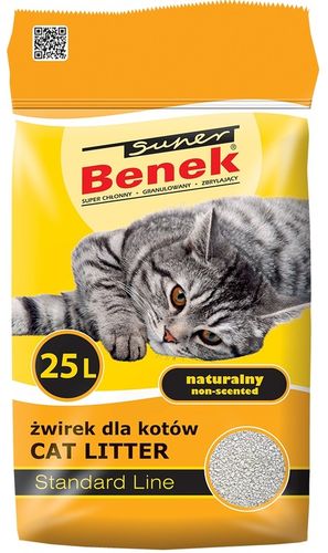 SUPER BENEK Żwirek Naturalny 25L na Arena.pl