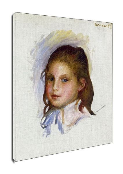 Child with Brown Hair, Auguste Renoir - obraz na płótnie 50x70 cm zdjęcie 1