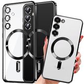 2 x Etui do Samsung Galaxy S24 Mag Safe Glamour Case Ring obudowa ochrona a