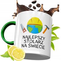 Kubek Zielony Dla Stolarza Na Urodziny Prezent Z Nadrukiem Ze Zdjęciem