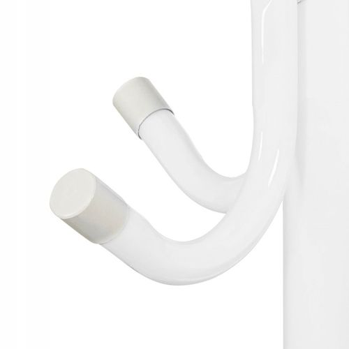 WIESZAK PODŁOGOWY STOJĄCY NA UBRANIA STOJAK METALOWY STABILNY BIALY na Arena.pl