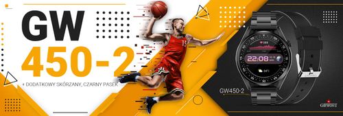 Smartwatch Giewont Vertex SmartCall GW450-2 Carbon/Carbon Leather na Arena.pl