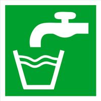 Tabliczka informacyjna ewakuacyjna grawer 10x10 Woda zdatna do picia