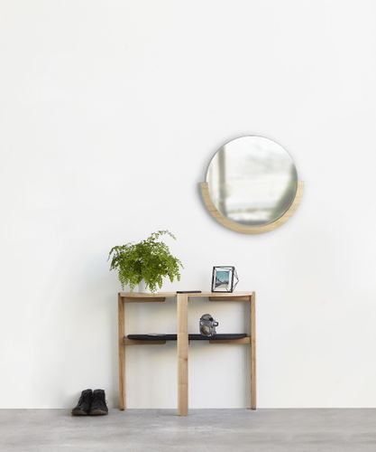 Umbra Lustro ścienne okrągłe DREWNO na Arena.pl